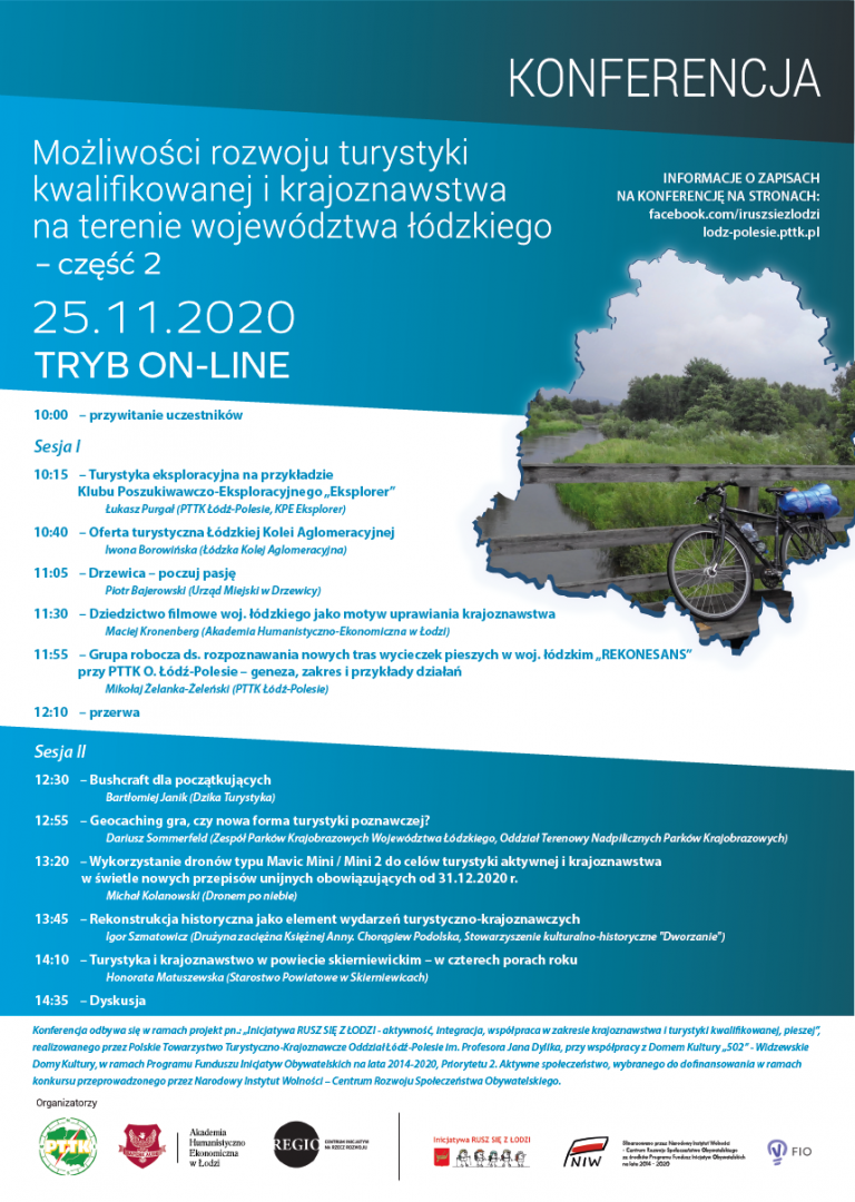 Turystyka i&nbsp;krajoznawstwo w&nbsp;powiecie skierniewickim – w&nbsp;czterech porach roku !