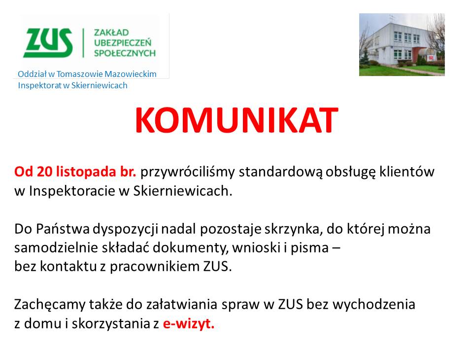 Ponowne Otwarcie SOK W ZUS Skierniewice, Starostwo Powiatowe w Skierniewicach
