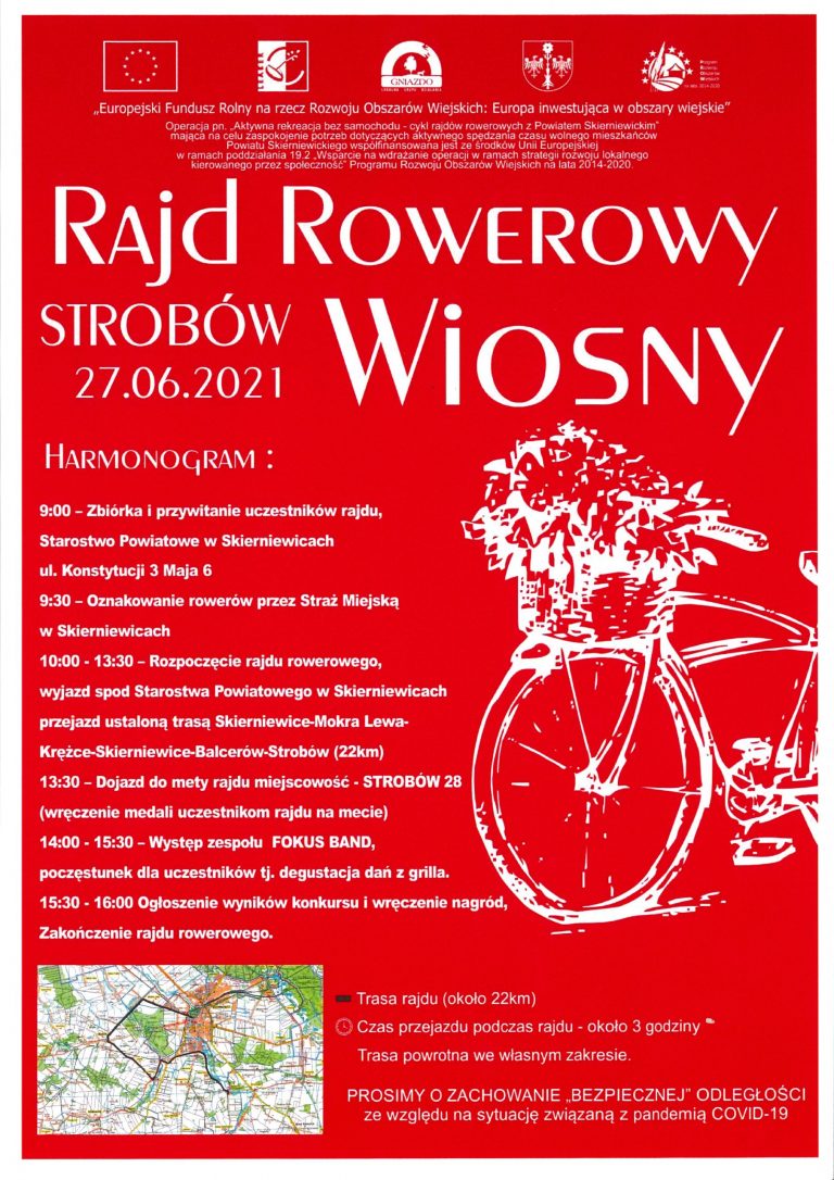 ZAPRASZAMY NA&nbsp;RAJD ROWEROWY WIOSNY !