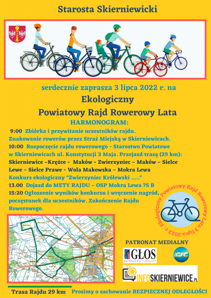 Ekologiczny Powiatowy Rajd Rowerowy Lata, Starostwo Powiatowe w Skierniewicach