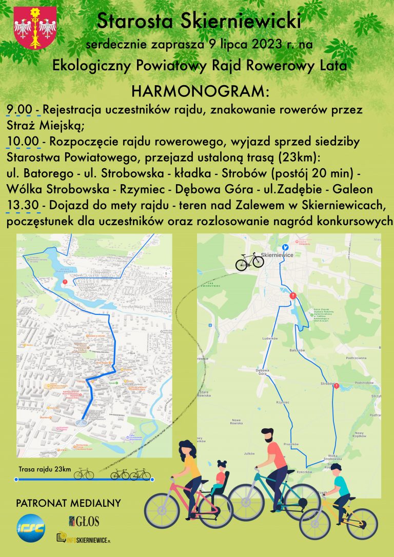 Ekologiczny Powiatowy Rajd Rowerowy Lata 2023