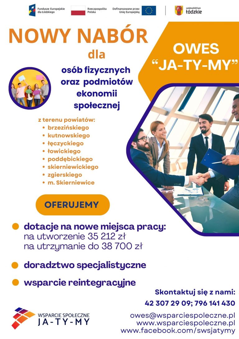 Nowy nabór dla osób fizycznych oraz&nbsp;podmiotów ekonomii społecznej