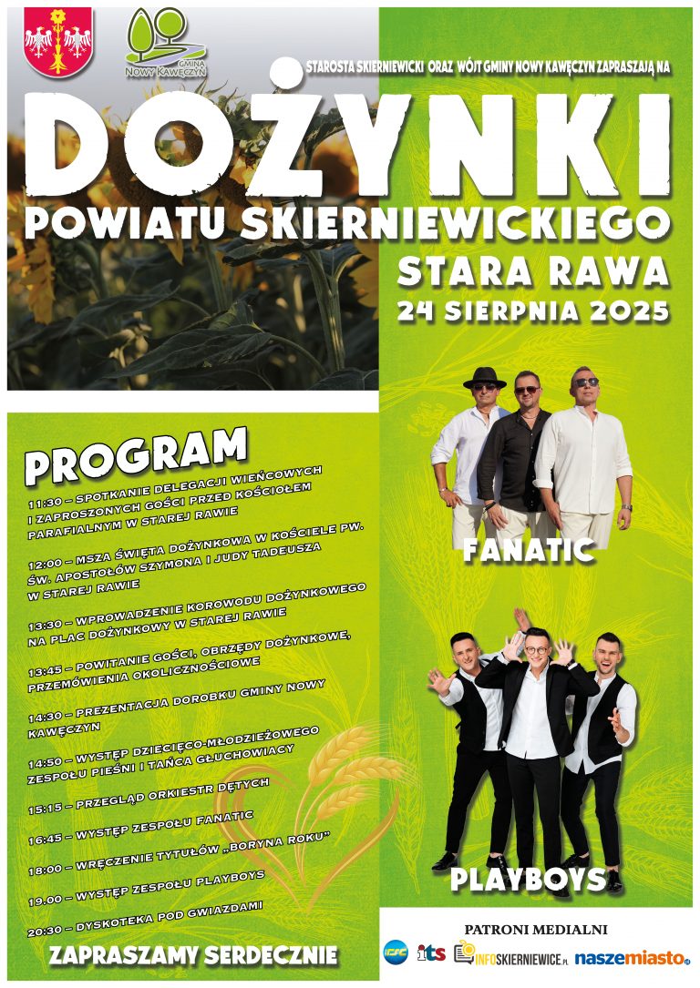 Dożynki Powiatowe w&nbsp;Starej Rawie gm. Nowy Kawęczyn